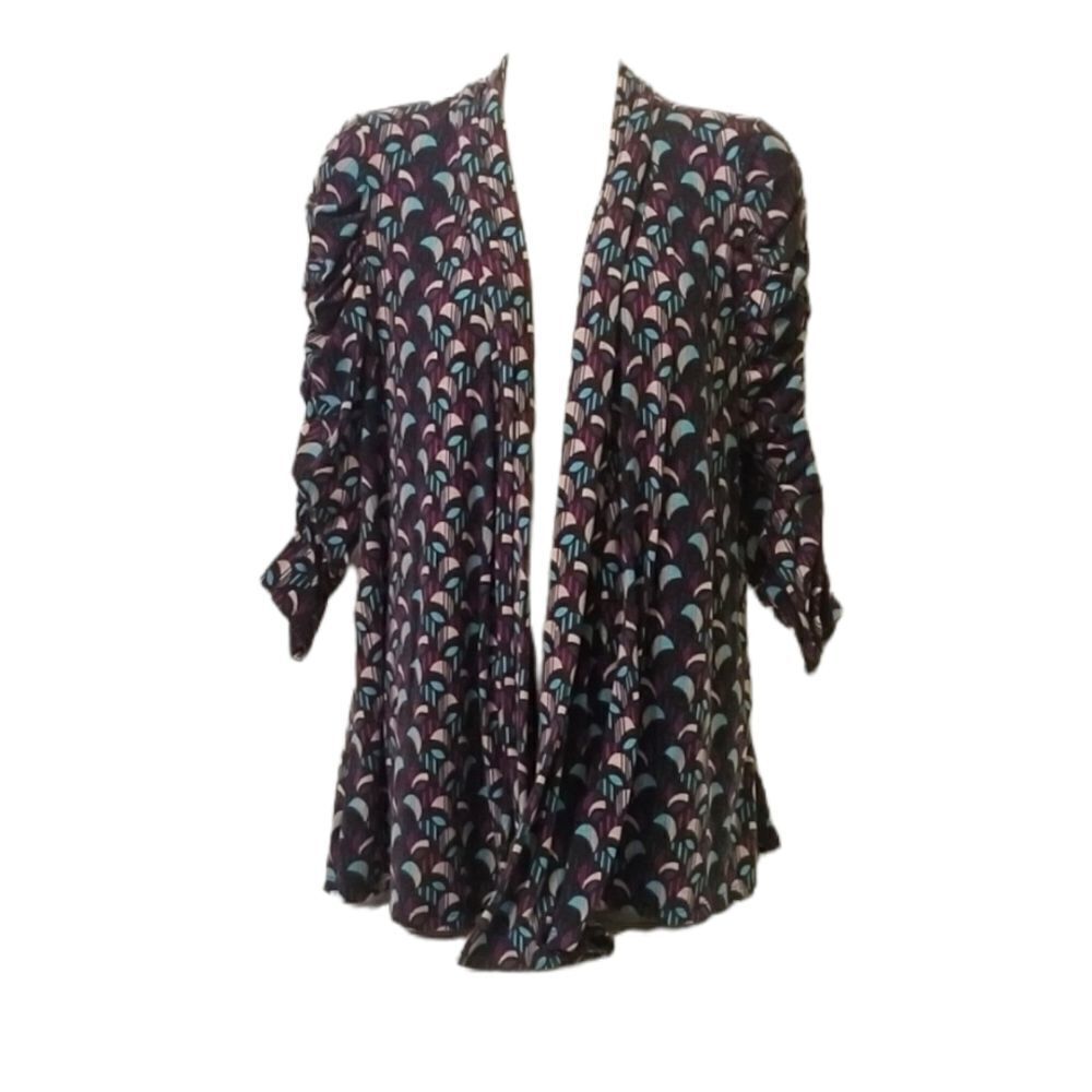 New Directions Knit Geometric Cardigan Size L
